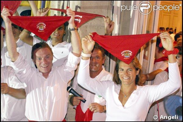 Christophe Hondelatte et Amélie Mauresmo