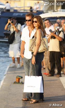 Cindy Crawford et son mari Rande Gerber à Saint-Tropez