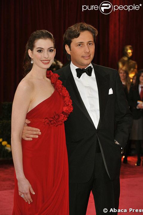 Anne Hathaway avec Raffaello Follieri aux Oscar 2008