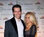 Pamela Anderson à Toronto pour soutenir la PETA, au côté de son porte-parole Michael McGraw
