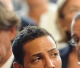 Steevy Boulay lors de la visite du pape Benoit XVI à l'Elysée 