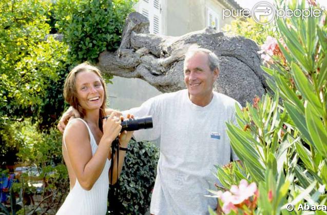 Axelle et son père l'animateur Patrice Laffont