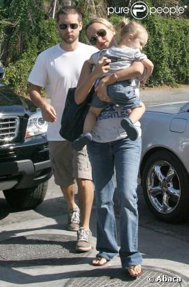 Tobey Maguire, son épouse Jennifer et leur fille Ruby