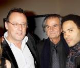 Lenny Kravitz au Petit Palais avec Jean Reno et Patrick Demarchelier
