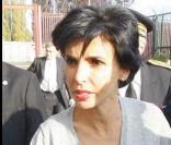 Rachida Dati à la maison d'arrêt de Metz-Queuleu après le suicide d'un mineur, le 9/10/08