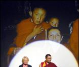 Véronique de Villèle, Max Baissette de Malglaive et Geshe Thupten Khedroup