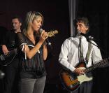 Rachelle Bourlier et Gérard Holtz