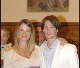 Asia Argento et Michele Civetta, le 27/08/08, lors de leur mariage