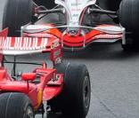 Lewis Hamilton durant le Grand Pris du Bresil 2008