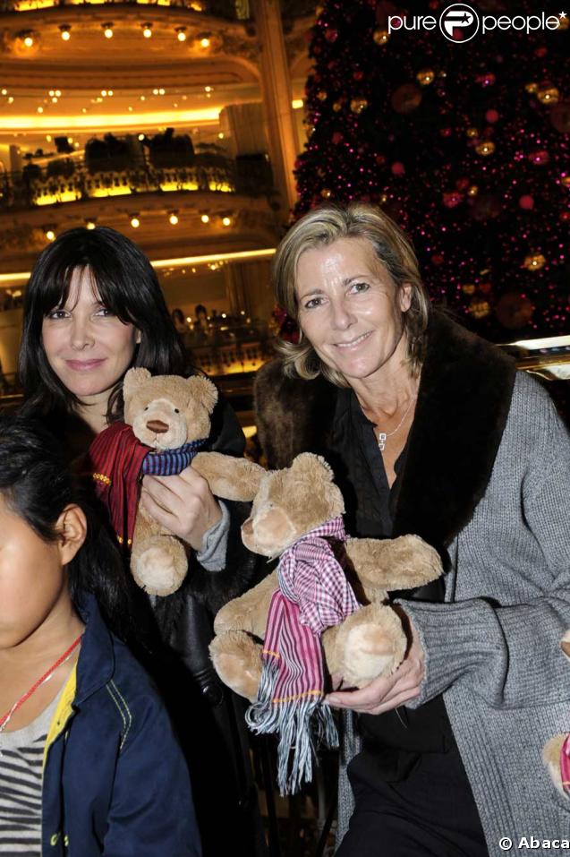 Claire Chazal etTina Kieffer lancent les illuminations des Galeries Lafayette