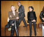 Rachida Dati et Nathalie Kosciusko-Morizet à Cernay (Haut-Rhin) le vendredi 14 novembre dans la matinée. Rencontre débat avec les habitants de quartier.