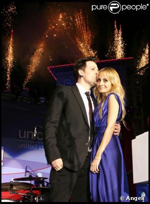 Nicole Richie et Joel Madden à la Cérémonie Unicef's Snowflake Lighting à Beverly Hills