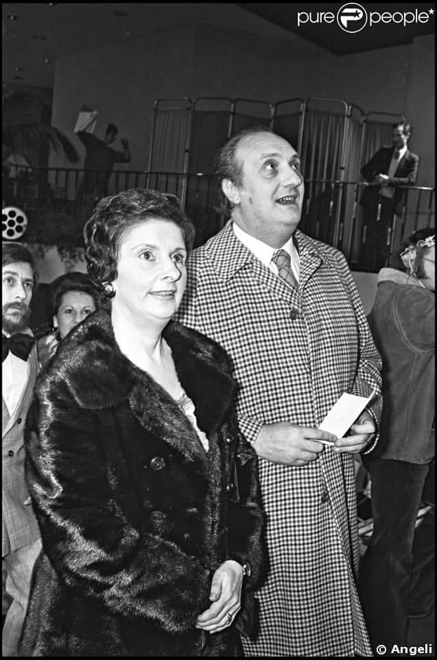Pierre Tchernia et sa femme Françoise 1976