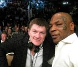 Ricky Hatton et Mike Tyson au match de Oscar De La Hoya à Las Vegas, le 6/12/08