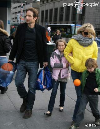 Tea Leoni et David Duchovny réunis avec leurs enfants