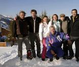 Patrick Bouchitey, Philippe Caroit, Shirley Bousquet, Alexandra Vandernoot,Tonya Kinsinger, Olivier Carreras et Bruno Masure au Festival de la pub de Méribel