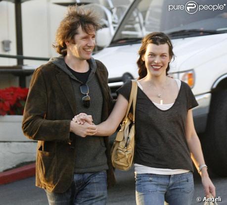 Milla Jovovich et son fiancé Paul W. S. Anderson