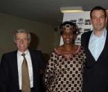 Ben Affleck avec Pierre Bertrand, Rose Mapendo et Melanne Verveer