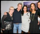 Franck Dubosc, entouré de sa mère, sa compagne, sa nièce et son neveu