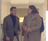 François Sarkozy, François et Conrada de la Brosse rendent visite à Rachida Dati à la clinique de la Muette, le 4/01/09 