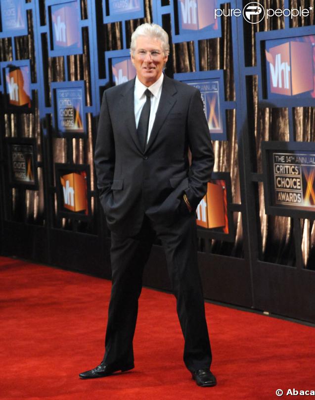 Richard Gere à la cérémonie des 14ème Critics Choice Awards