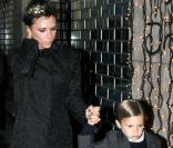 Victoria Beckham et son fils Romeo 