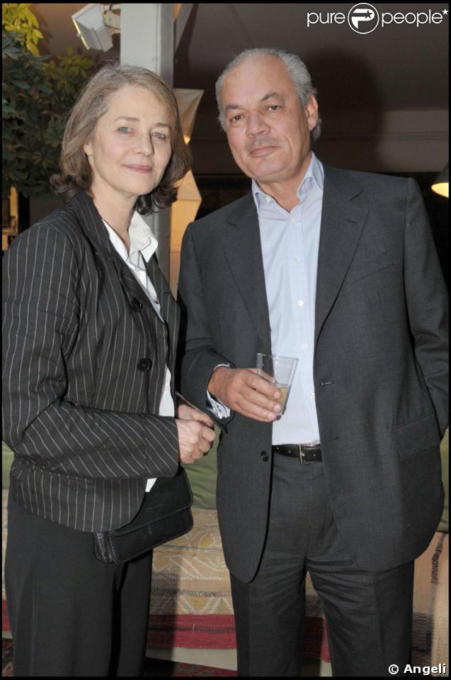 Charlotte Rampling et son compagnon Jean-Noël Tassez