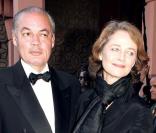 Charlotte Rampling et son compagnon Jean-Noël Tassez 