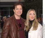 Brendan Fraser et sa femme 