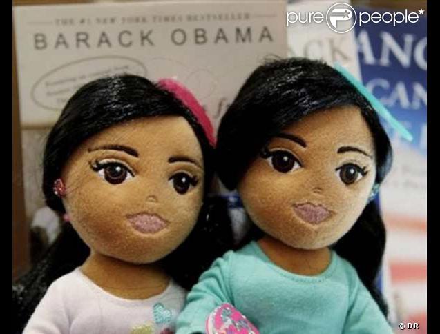 Les filles de Barack Obama, tranformées en poupées...