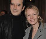 Bruno Todeschini et Sophie Broustal au défilé Emmanuel Ungaro. 24/01/09
