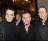 Bruno Todeschini, Franck Boclet et Alain Chamfort au défilé Emmanuel Ungaro. 24/01/09
