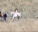 Miley Cyrus à Santa Clarita (Californie), sur le tournage de son prochain clip