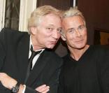Laurent Boyer et Franck Dubosc au dîner annuel de l'hôtel Guanahani. 28/01/09