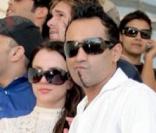 Britney Spears avec Adnan Ghalib, chemise blanche et   Sam Lutfi, chemise bleue en janvier 2008