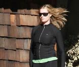 Rebecca Romijn a retrouvé la ligne, hier à Woodland Hills