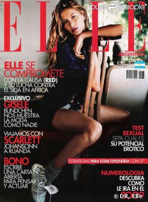 Gisele Bündchen pour Elle argentine
