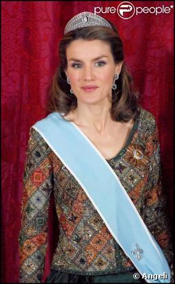 Letizia d'Espagne le 9/02 à Madrid