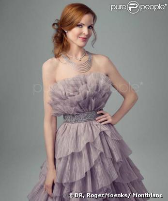 Marcia Cross pose pour Montblanc