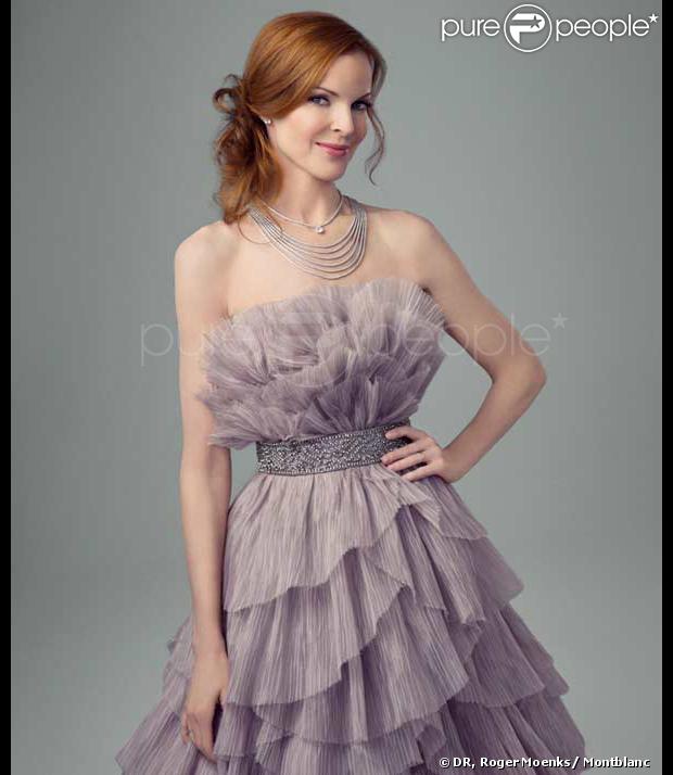 Marcia Cross pose pour Montblanc