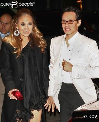 Marc Anthony et Jennifer Lopez vont ensuite dîner en amoureux