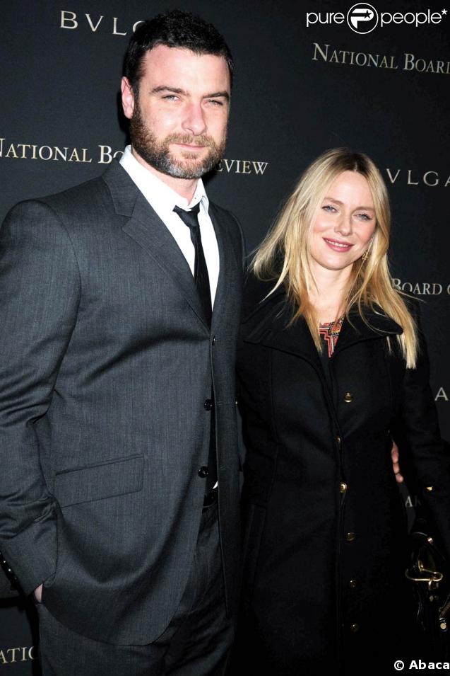 Liev Schreiber et Naomi Watts 