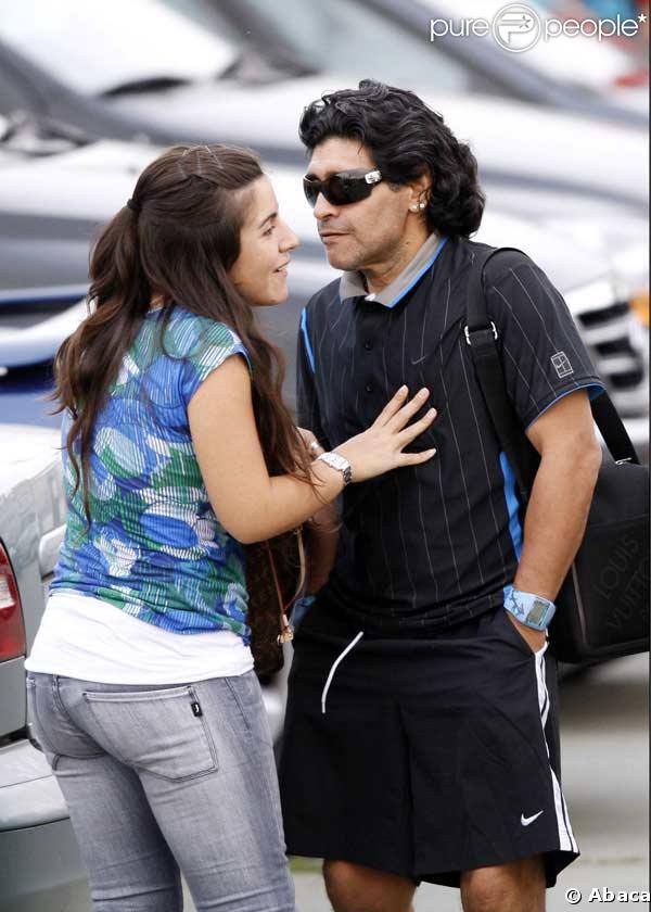 Maradona et sa fille Giannina