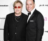 Elton John et David Furnish à la soirée organisée pour la Fondation Elton John AIDS. 22/01/09