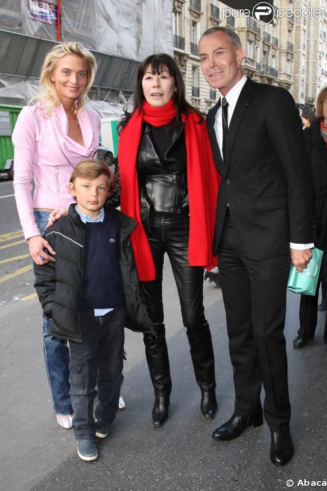 Sarah Marshall, Zoltan, Sabine Anthony et Jean-Claude Jitrois à l'anniversaire de Michèle Morgan. 02/03/09