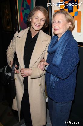 Charlotte Rampling et Michèle Morgan. 02/03/09