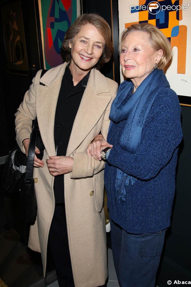 Charlotte Rampling et Michèle Morgan. 02/03/09