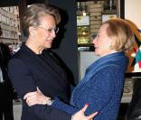 Michèle Alliot-Marie et Michèle Morgan. 02/03/09