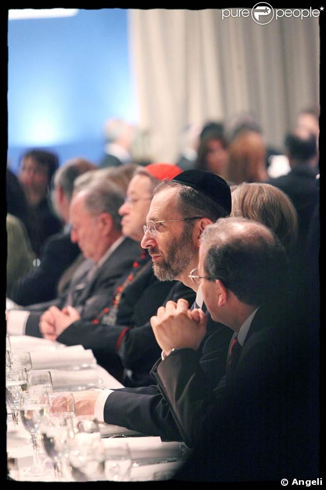 Dîner du CRIF. Le grand Rabbin Gilles Bernheim 