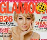 Nicole Richie en couverture du magazine anglais Glamour du mois d'avril 2009